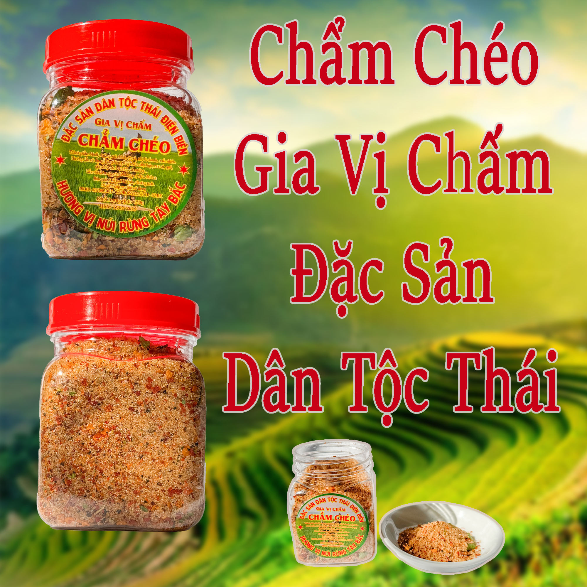 Chẩm chéo gia vị chấm Đặc sản DT Thái