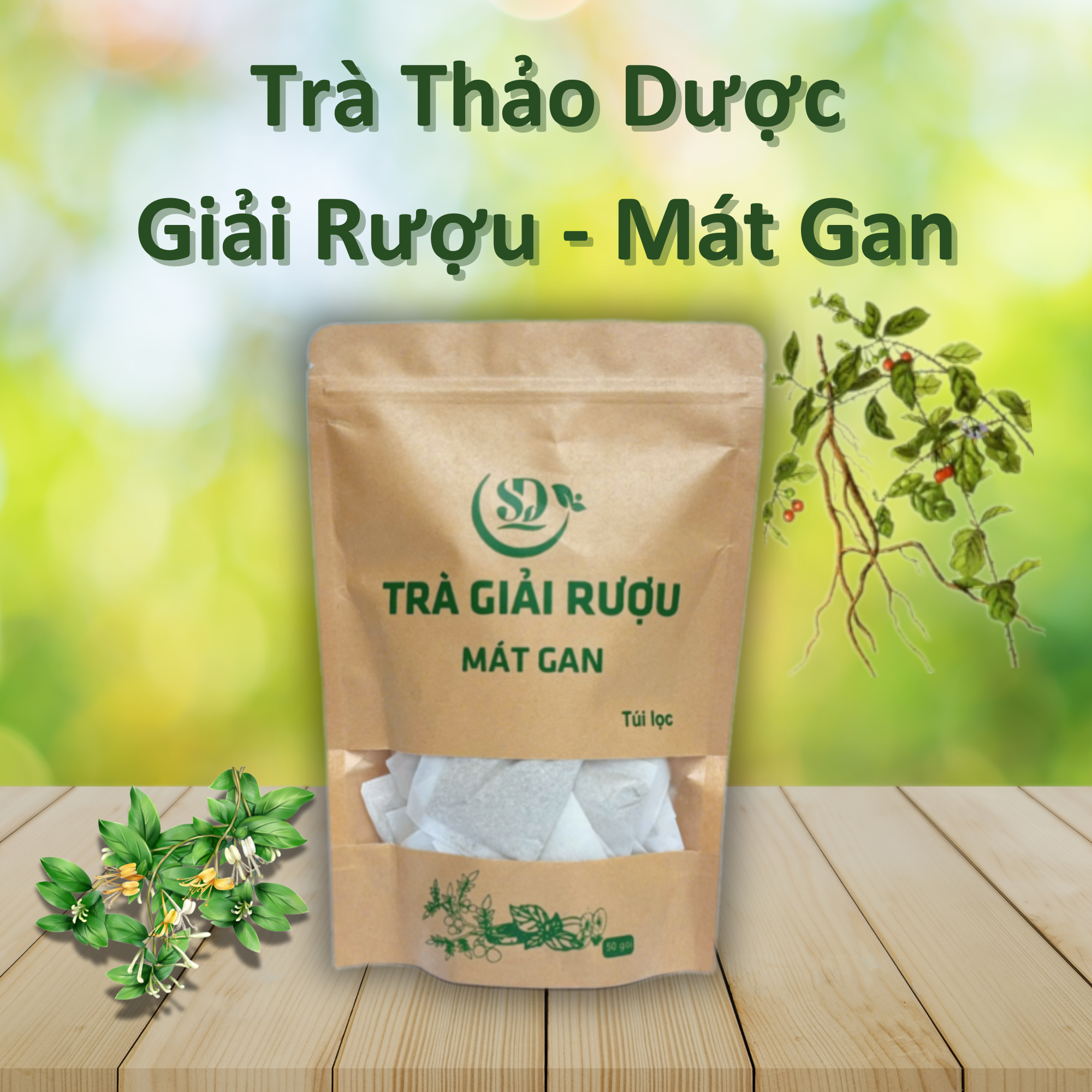 Trà Thảo Dược Giải Rượu Mát Gan