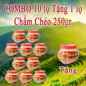 Combo 10 lọ Chẩm chéo 250g(TẶNG 1 LỌ CHẨM CHÉO)