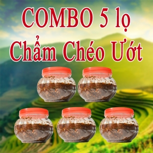 Combo 5 lọ Chẩm chéo Ướt 300g