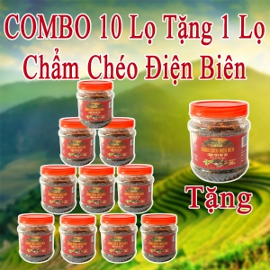 Combo 10 lọ Chẩm chéo Điện Biên ( TẶNG 1 LỌ )